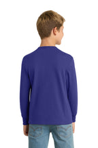 Port & Co Youth Long Sleeve Core Cotton Tee. PC54YLS
