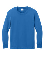 Port & Co Youth Long Sleeve Core Cotton Tee. PC54YLS