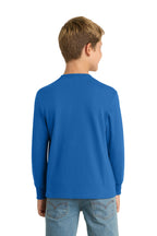 Port & Co Youth Long Sleeve Core Cotton Tee. PC54YLS