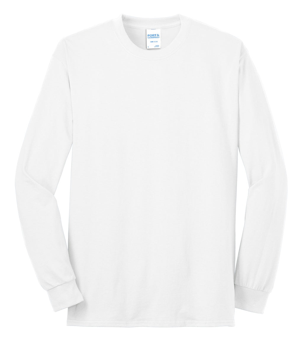 Port & Co Long Sleeve Core Blend Tee. PC55LS