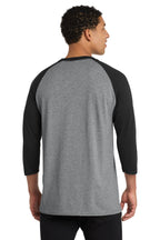 Port & Co Core Blend 3/4-Sleeve Raglan Tee. PC55RS
