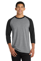Port & Co Core Blend 3/4-Sleeve Raglan Tee. PC55RS