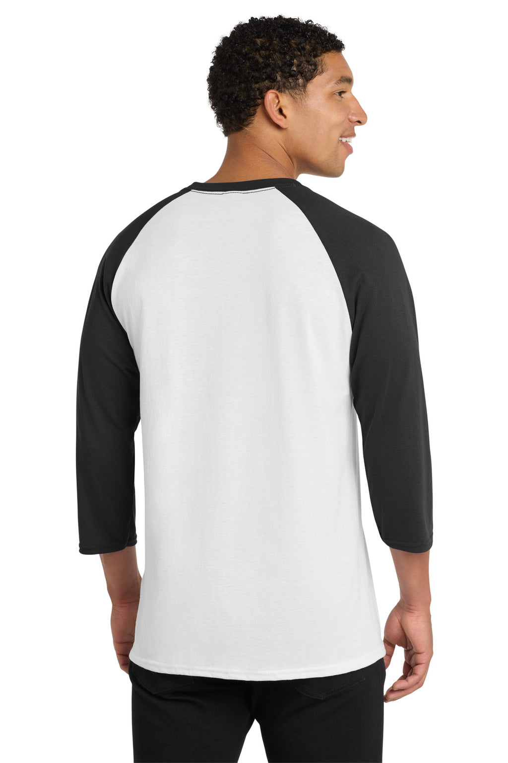 Port & Co Core Blend 3/4-Sleeve Raglan Tee. PC55RS