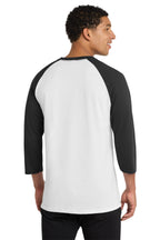 Port & Co Core Blend 3/4-Sleeve Raglan Tee. PC55RS