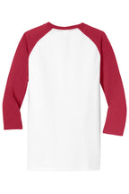 Port & Co Core Blend 3/4-Sleeve Raglan Tee. PC55RS