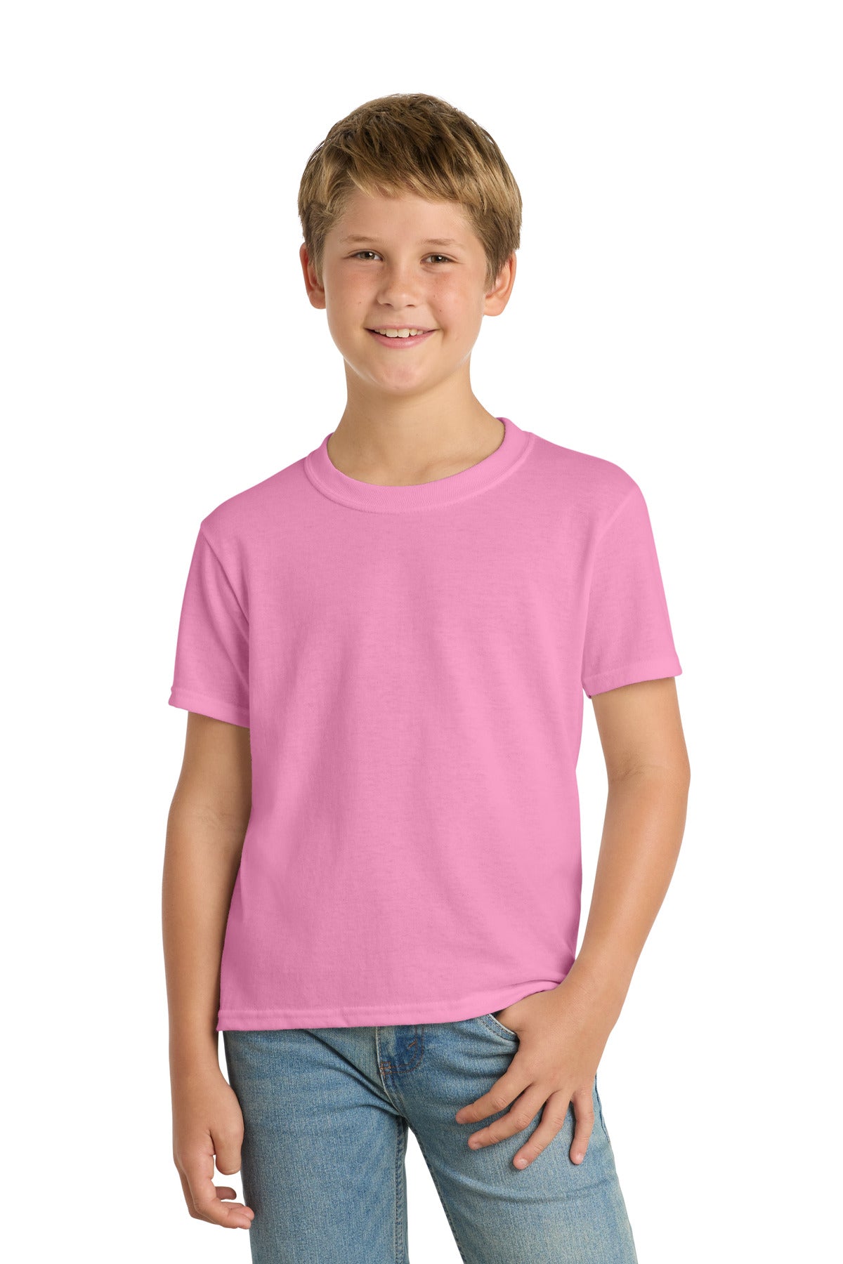 Port & Co Youth Core Blend Tee.  PC55Y