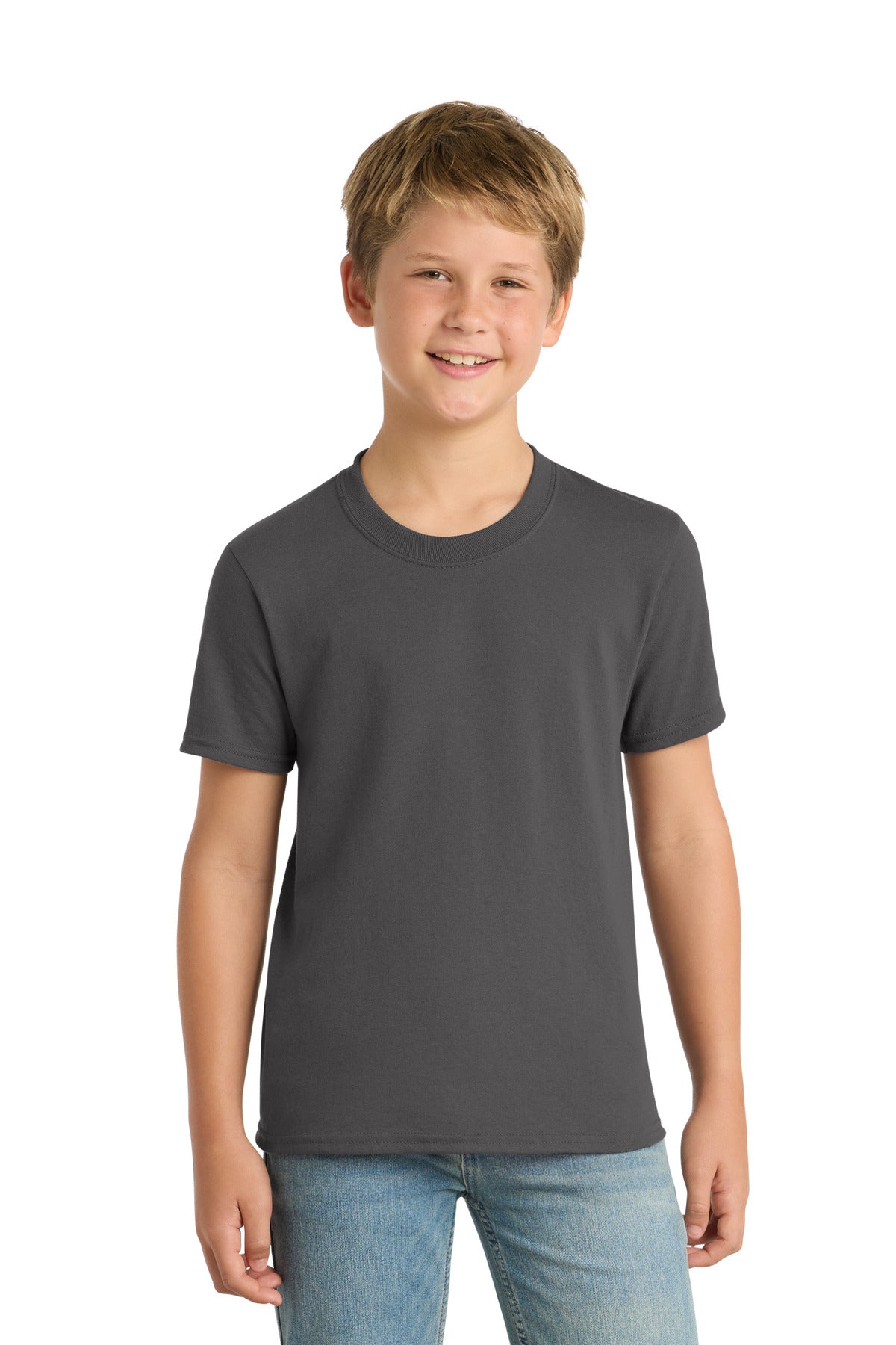 Port & Co Youth Core Blend Tee.  PC55Y