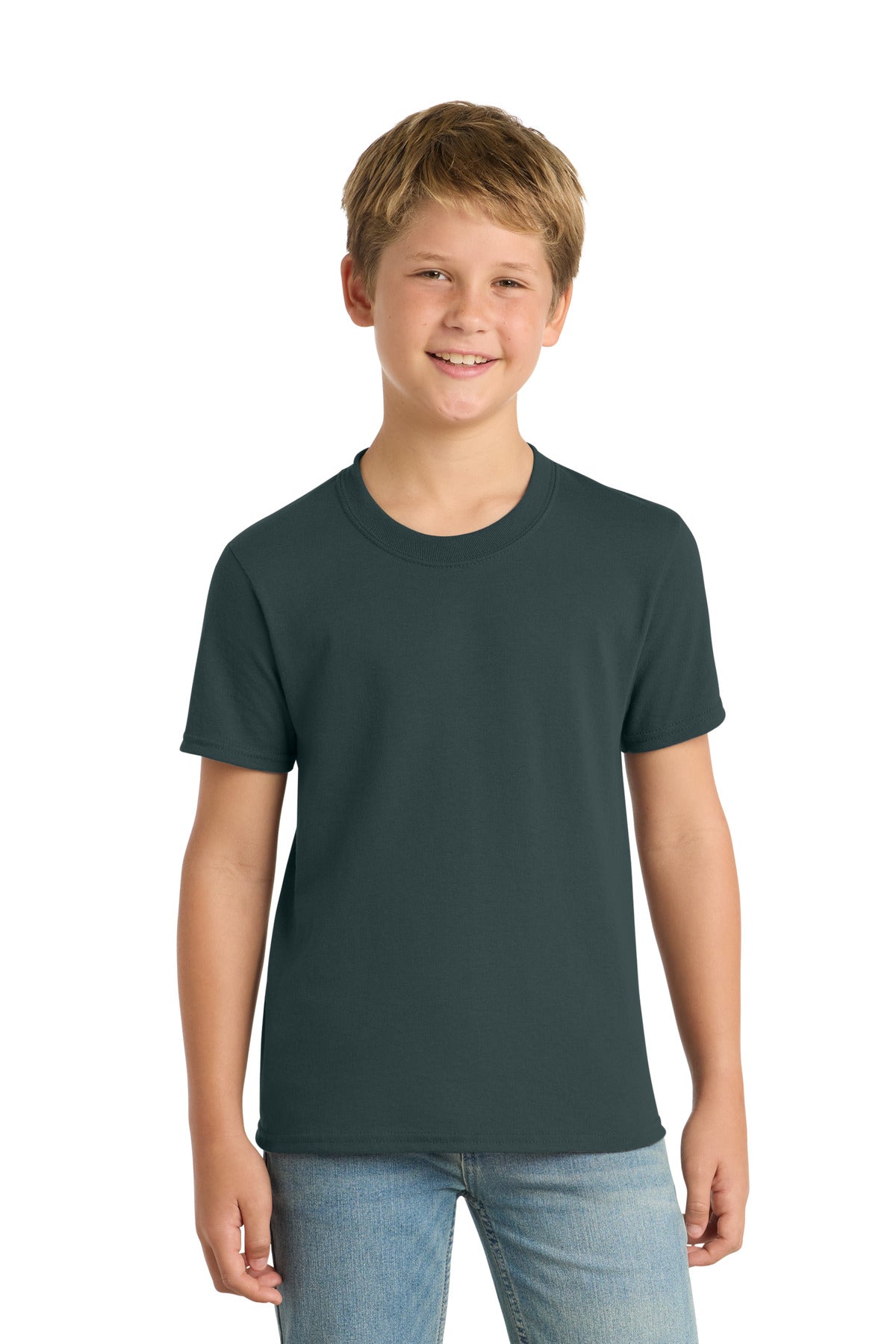 Port & Co Youth Core Blend Tee.  PC55Y