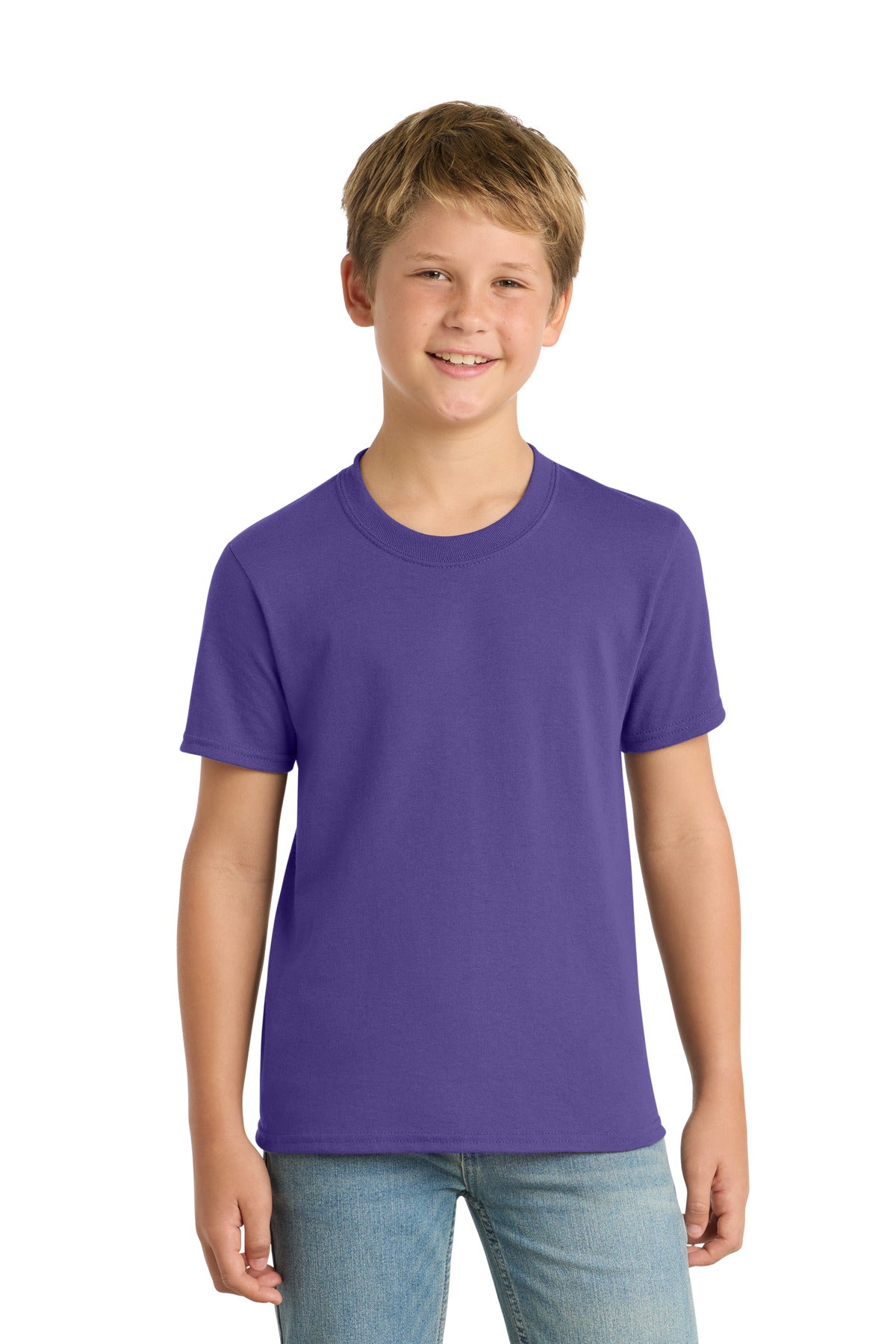 Port & Co Youth Core Blend Tee.  PC55Y