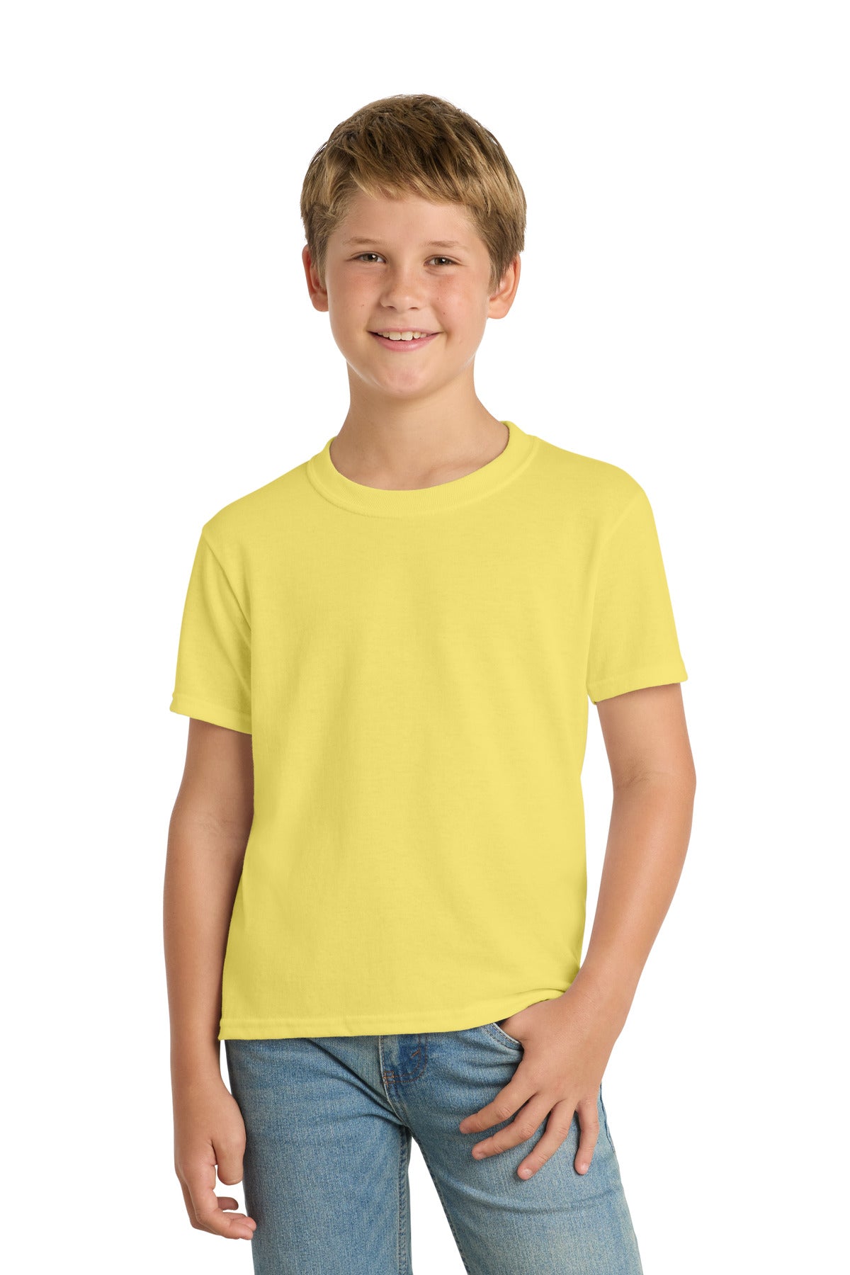 Port & Co Youth Core Blend Tee.  PC55Y