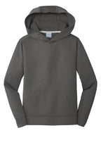 Port & Co Youth Performance Fleece Pullover Hooded Sweatshirt. PC590YH