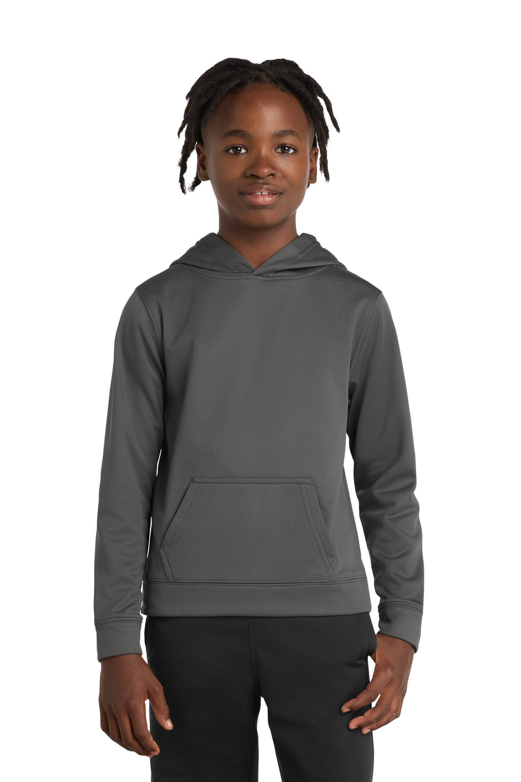 Port & Co Youth Performance Fleece Pullover Hooded Sweatshirt. PC590YH