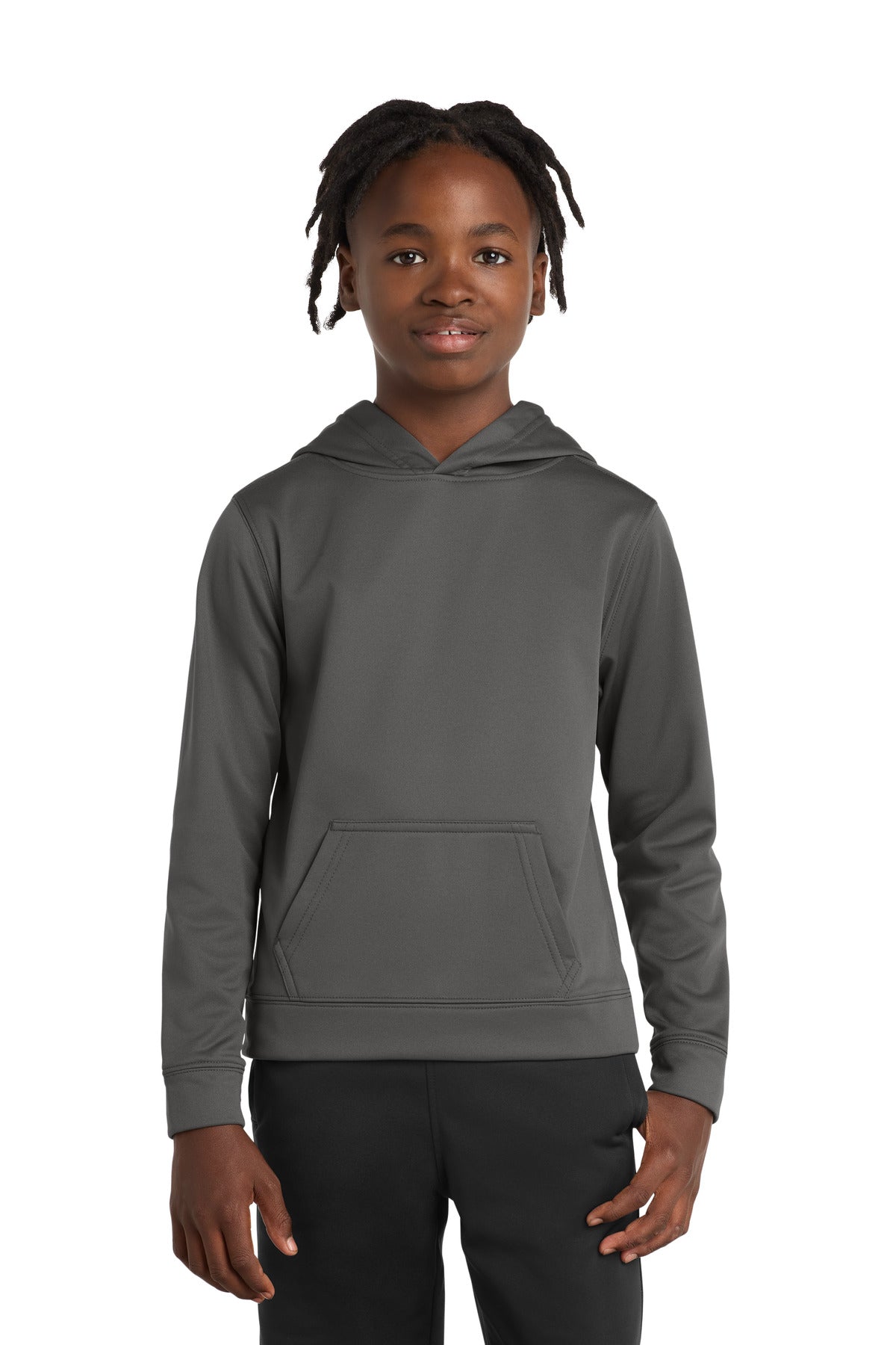 Port & Co Youth Performance Fleece Pullover Hooded Sweatshirt. PC590YH