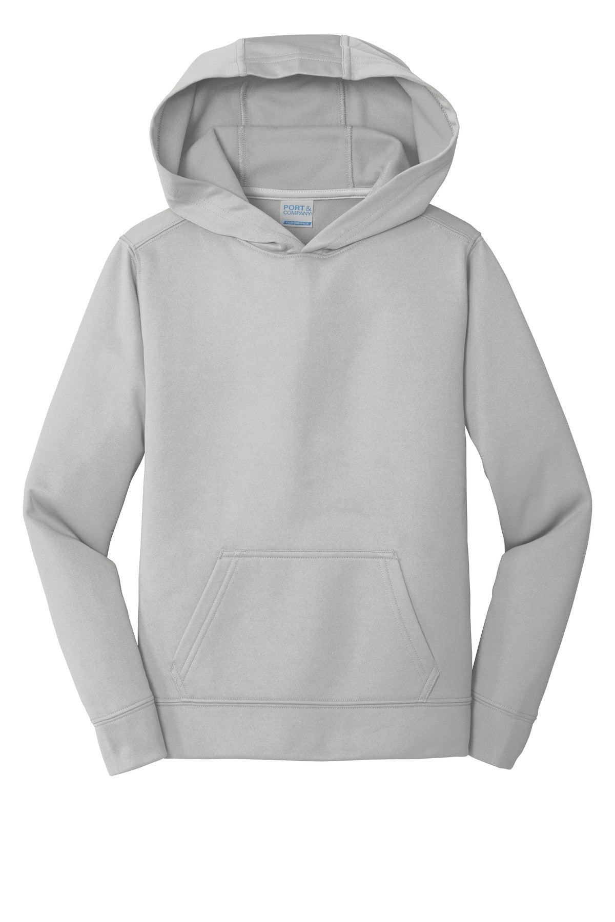 Port & Co Youth Performance Fleece Pullover Hooded Sweatshirt. PC590YH