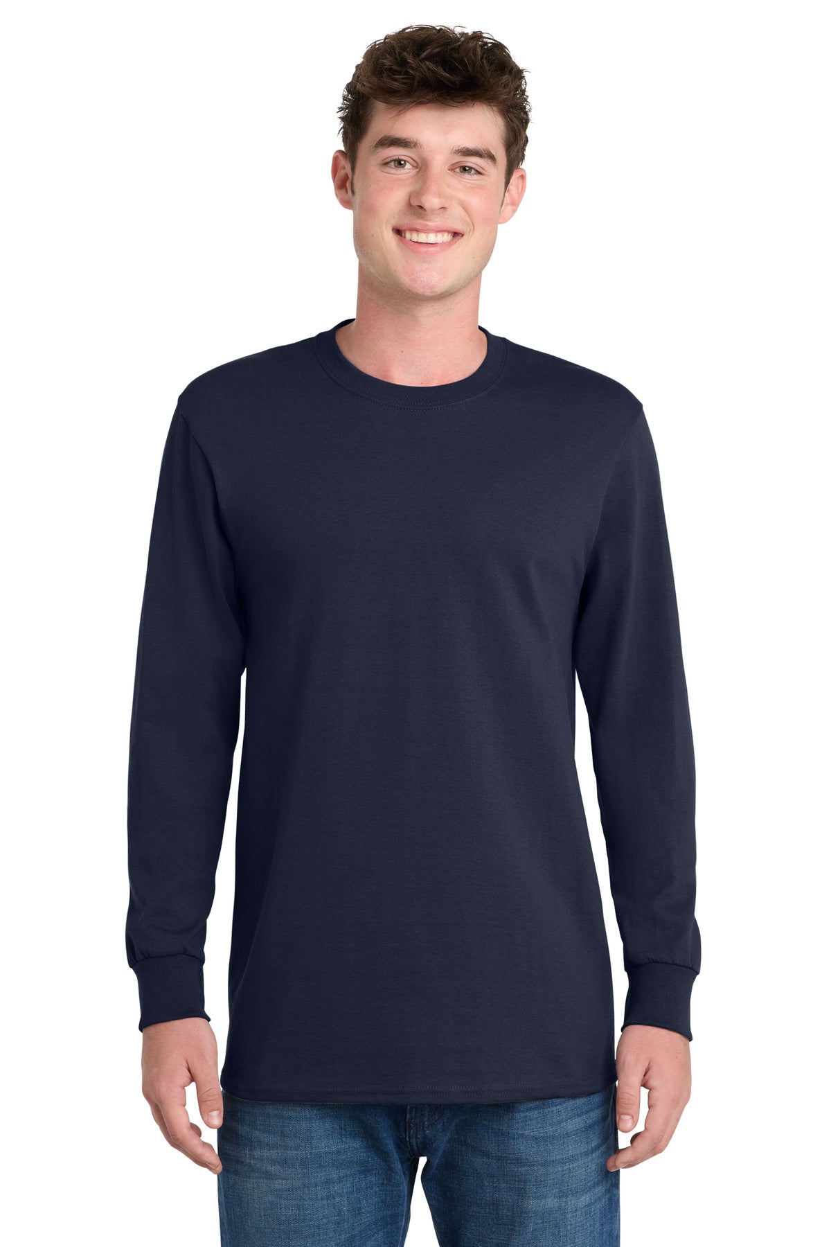 Port & Co Tall Long Sleeve Essential Tee. PC61LST