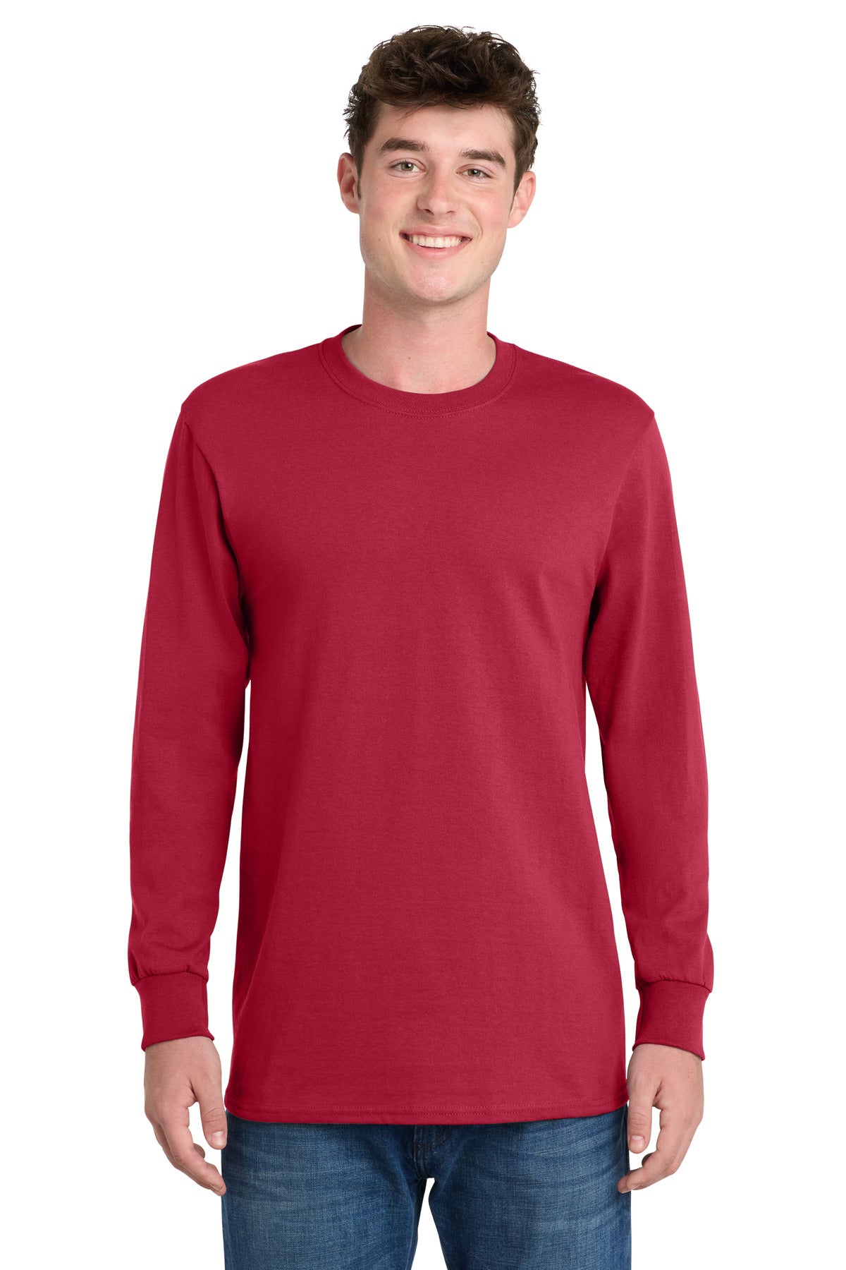 Port & Co Tall Long Sleeve Essential Tee. PC61LST