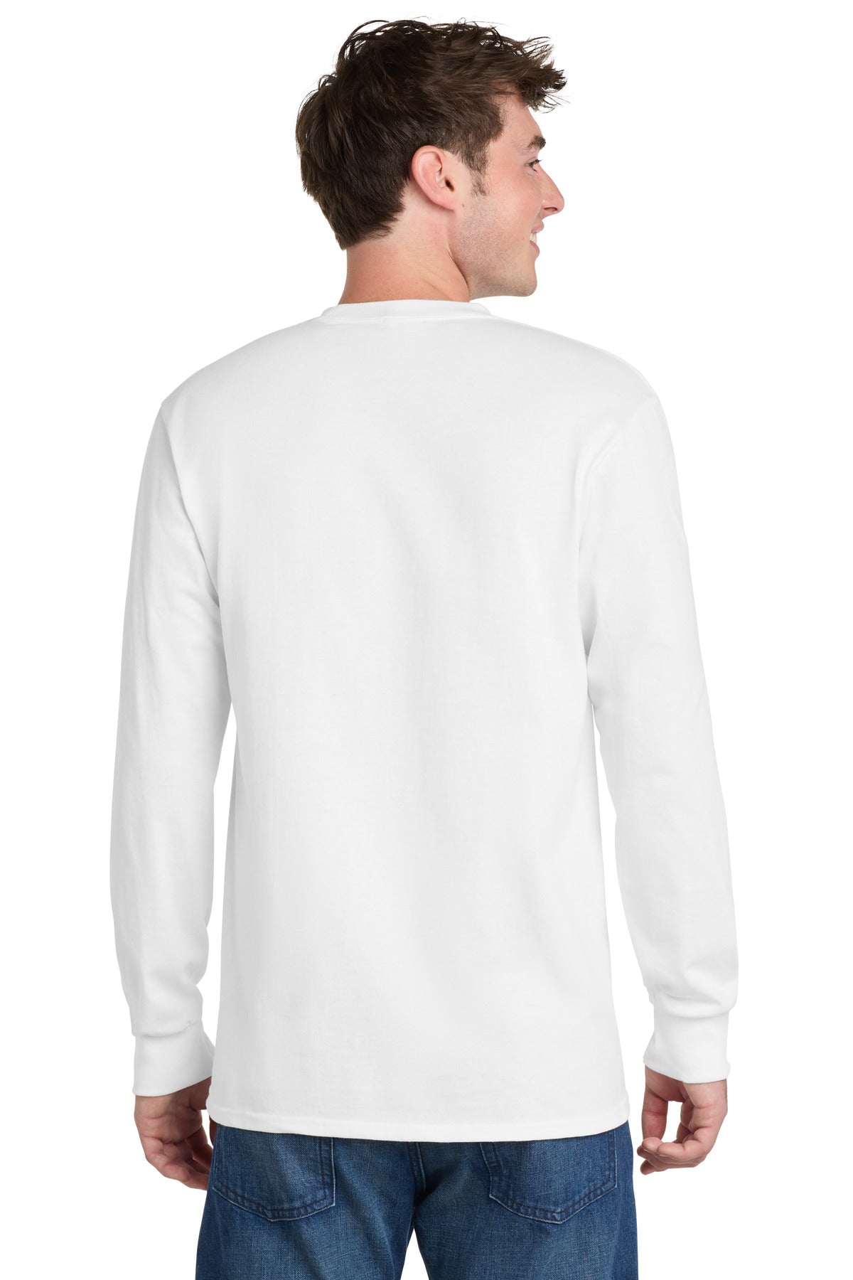 Port & Co Tall Long Sleeve Essential Tee. PC61LST