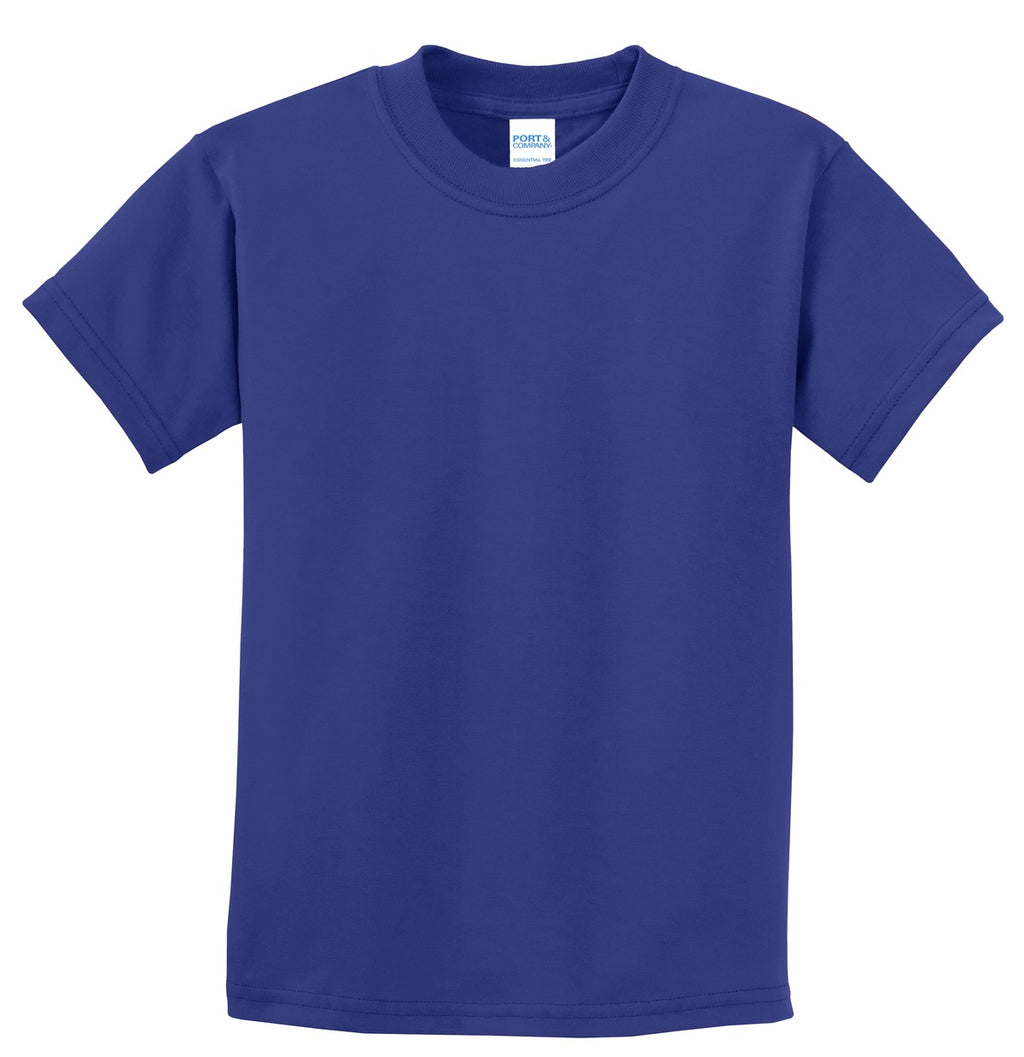 Port & Co Youth Essential Tee. PC61Y