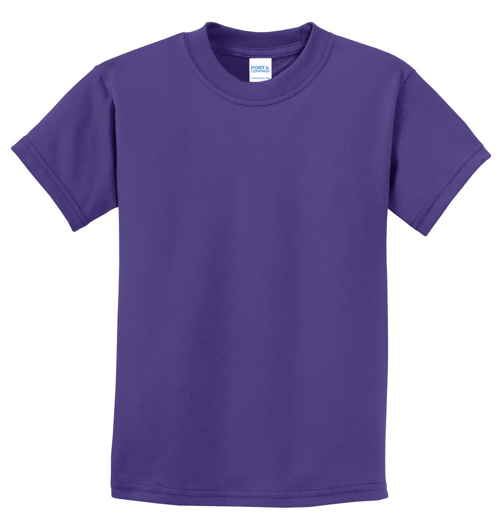 Port & Co Youth Essential Tee. PC61Y