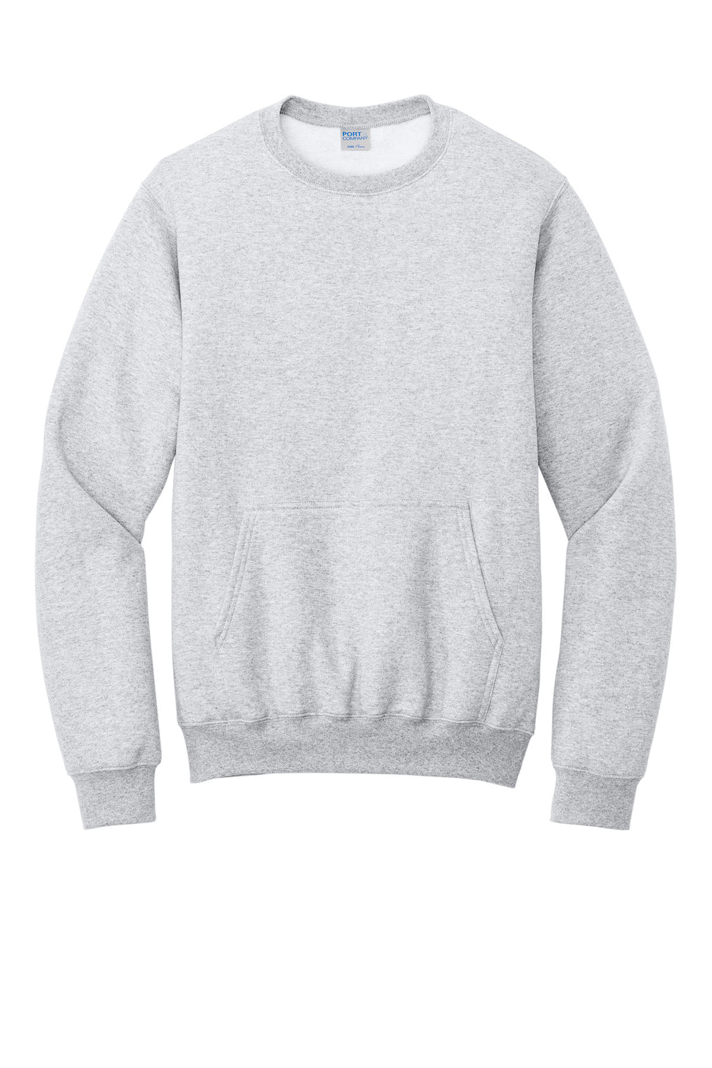 Port & Co Core Fleece Crewneck Pocket Sweatshirt PC78PKT