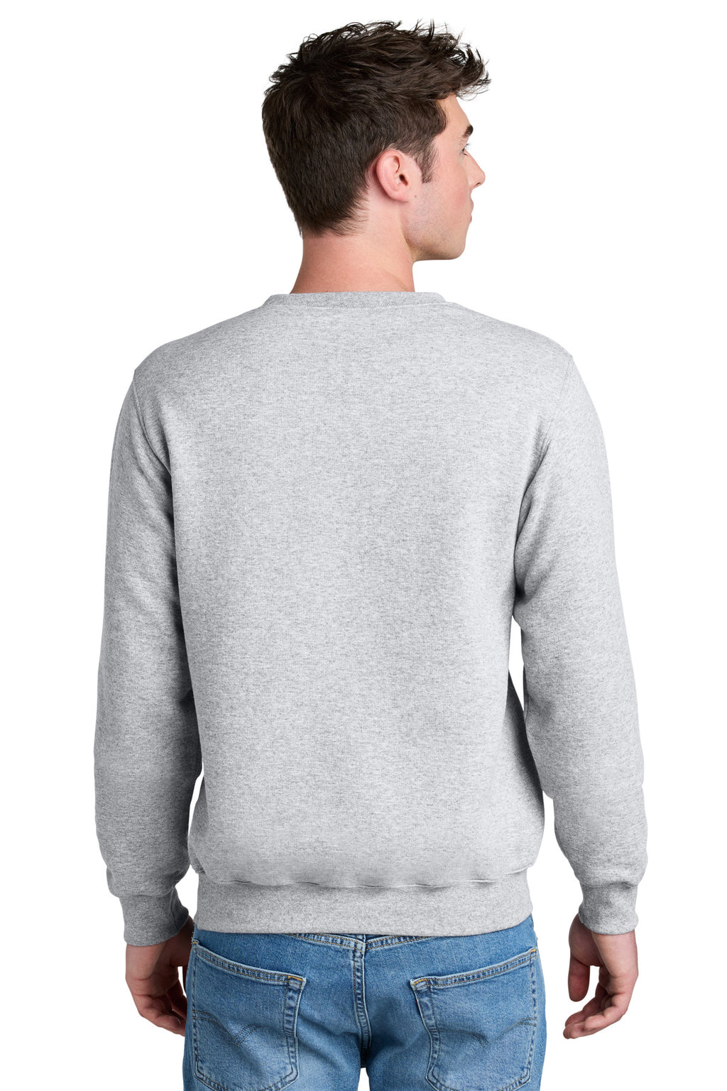 Port & Co Core Fleece Crewneck Pocket Sweatshirt PC78PKT