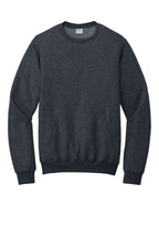 Port & Co Core Fleece Crewneck Pocket Sweatshirt PC78PKT