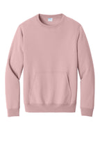 Port & Co Core Fleece Crewneck Pocket Sweatshirt PC78PKT