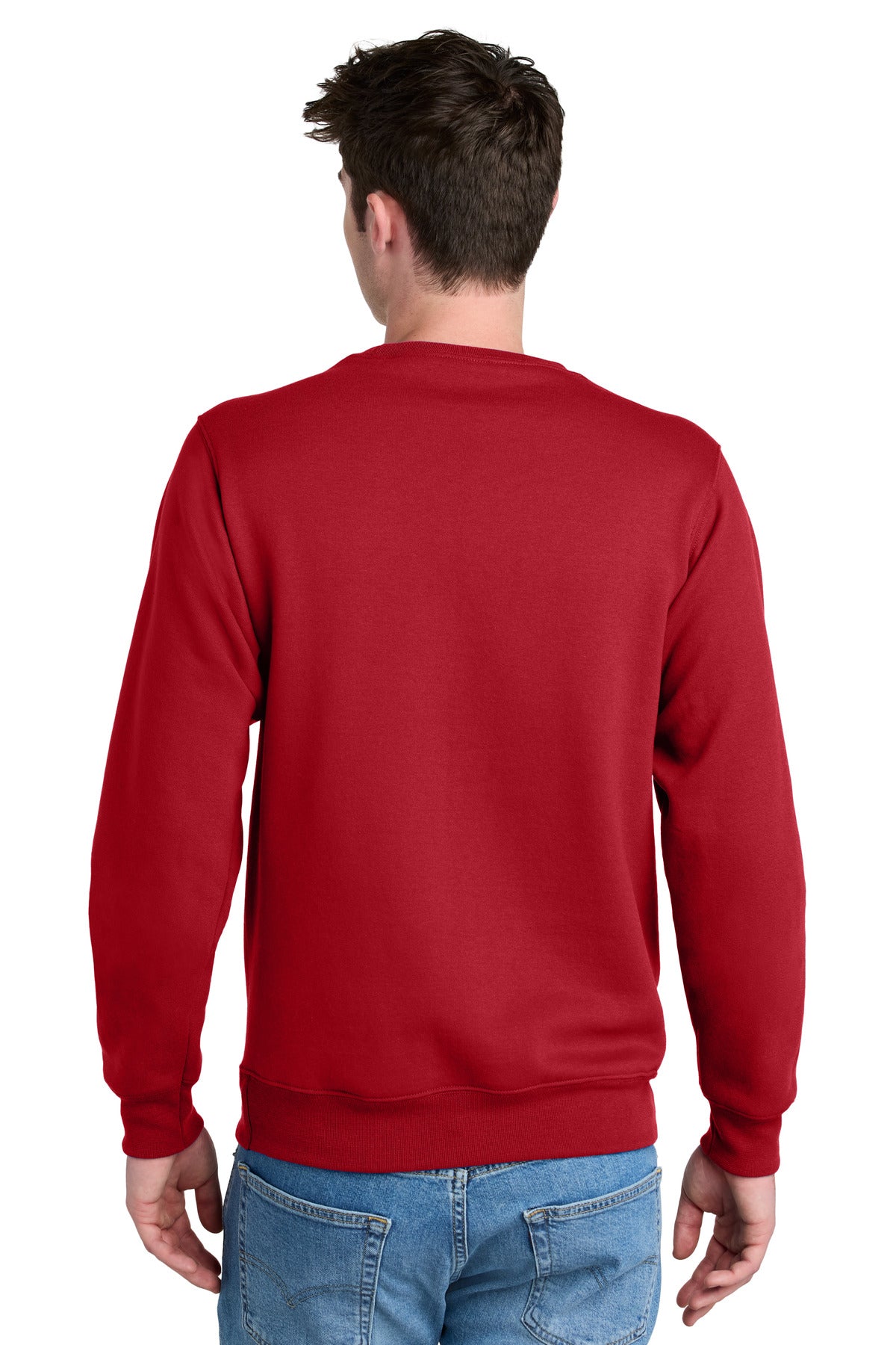 Port & Co Core Fleece Crewneck Pocket Sweatshirt PC78PKT