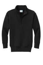 Port & Co Youth Core Fleece 1/4-Zip Pullover Sweatshirt PC78YQ