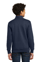 Port & Co Youth Core Fleece 1/4-Zip Pullover Sweatshirt PC78YQ