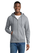 Port & Co Core Fleece Full-Zip Hooded Sweatshirt. PC78ZH