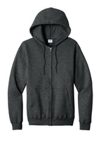 Port & Co Core Fleece Full-Zip Hooded Sweatshirt. PC78ZH
