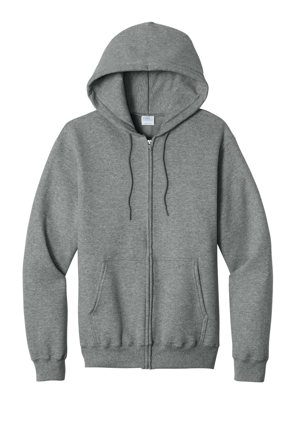 Port & Co Core Fleece Full-Zip Hooded Sweatshirt. PC78ZH