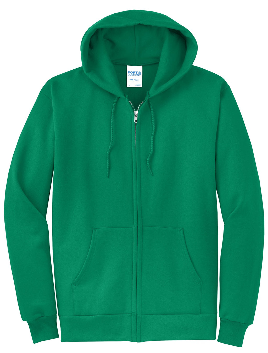 Port & Co Core Fleece Full-Zip Hooded Sweatshirt. PC78ZH