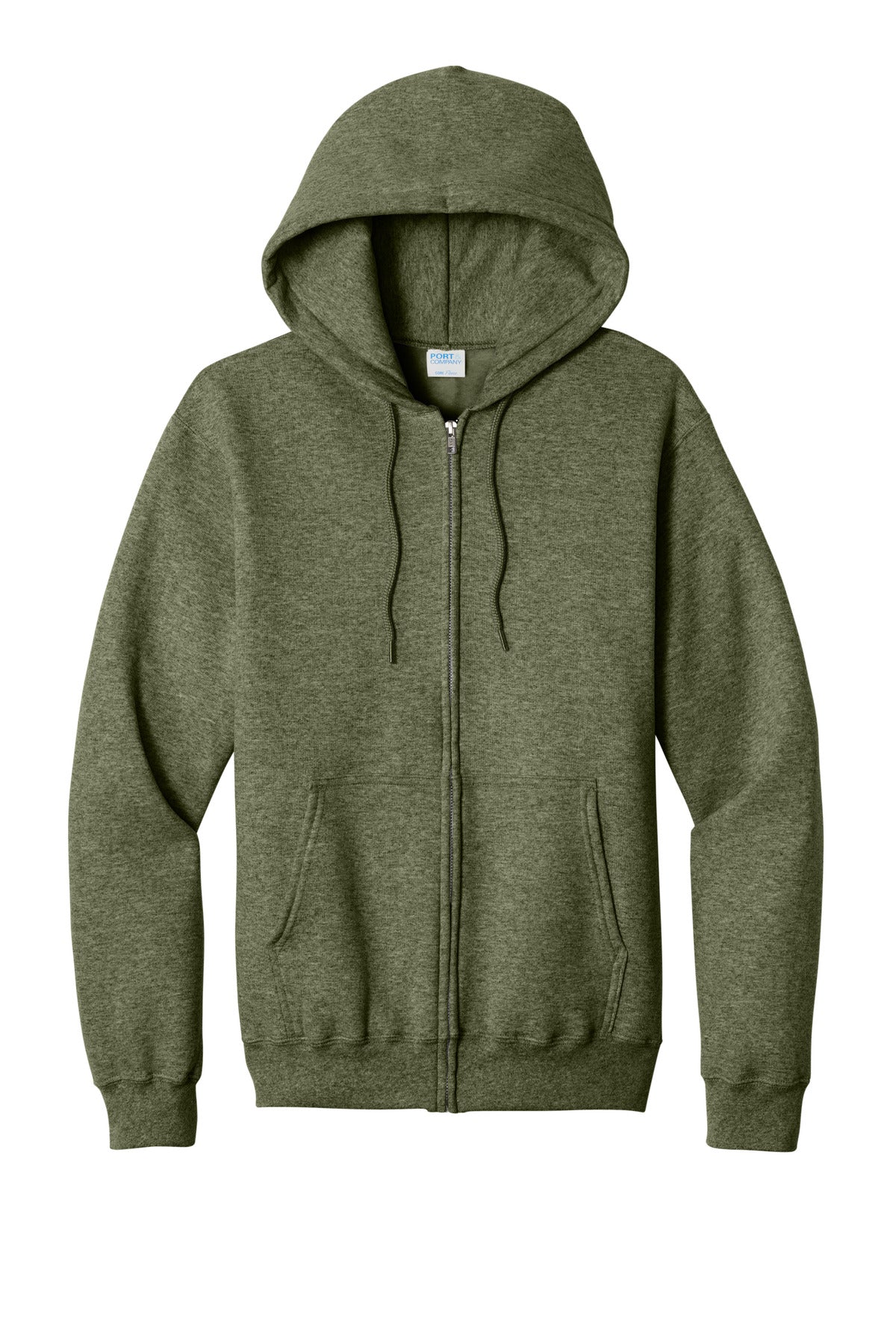Port & Co Core Fleece Full-Zip Hooded Sweatshirt. PC78ZH