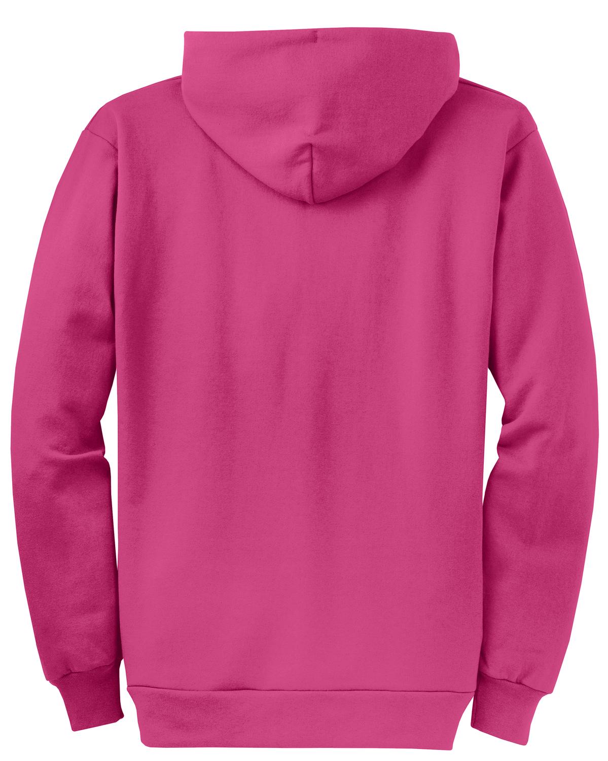 Port & Co Core Fleece Full-Zip Hooded Sweatshirt. PC78ZH