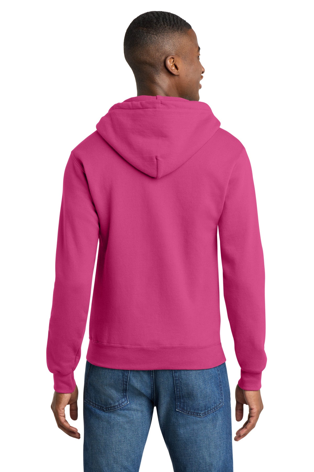 Port & Co Core Fleece Full-Zip Hooded Sweatshirt. PC78ZH
