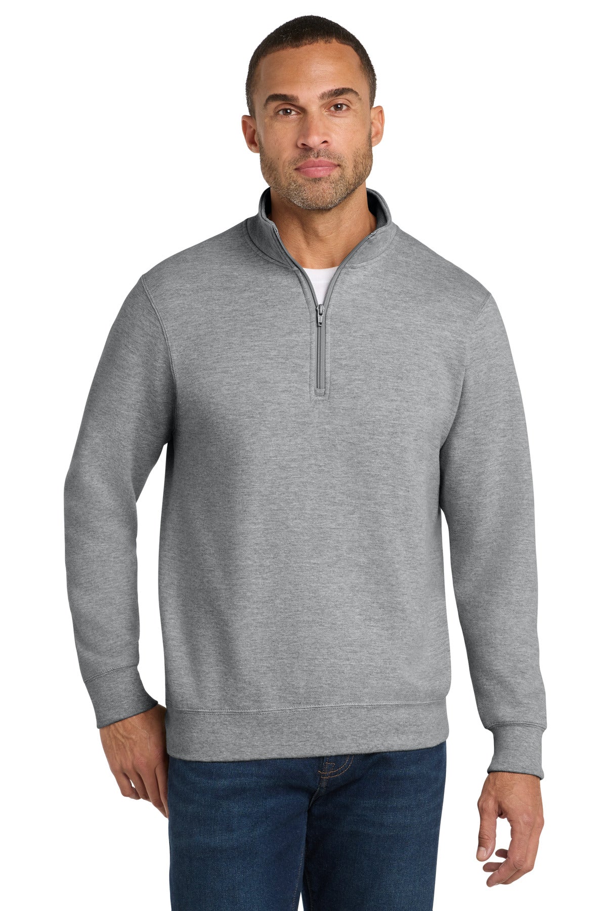 Port & Co Fan Favorite Fleece 1/4-Zip Pullover Sweatshirt. PC850Q