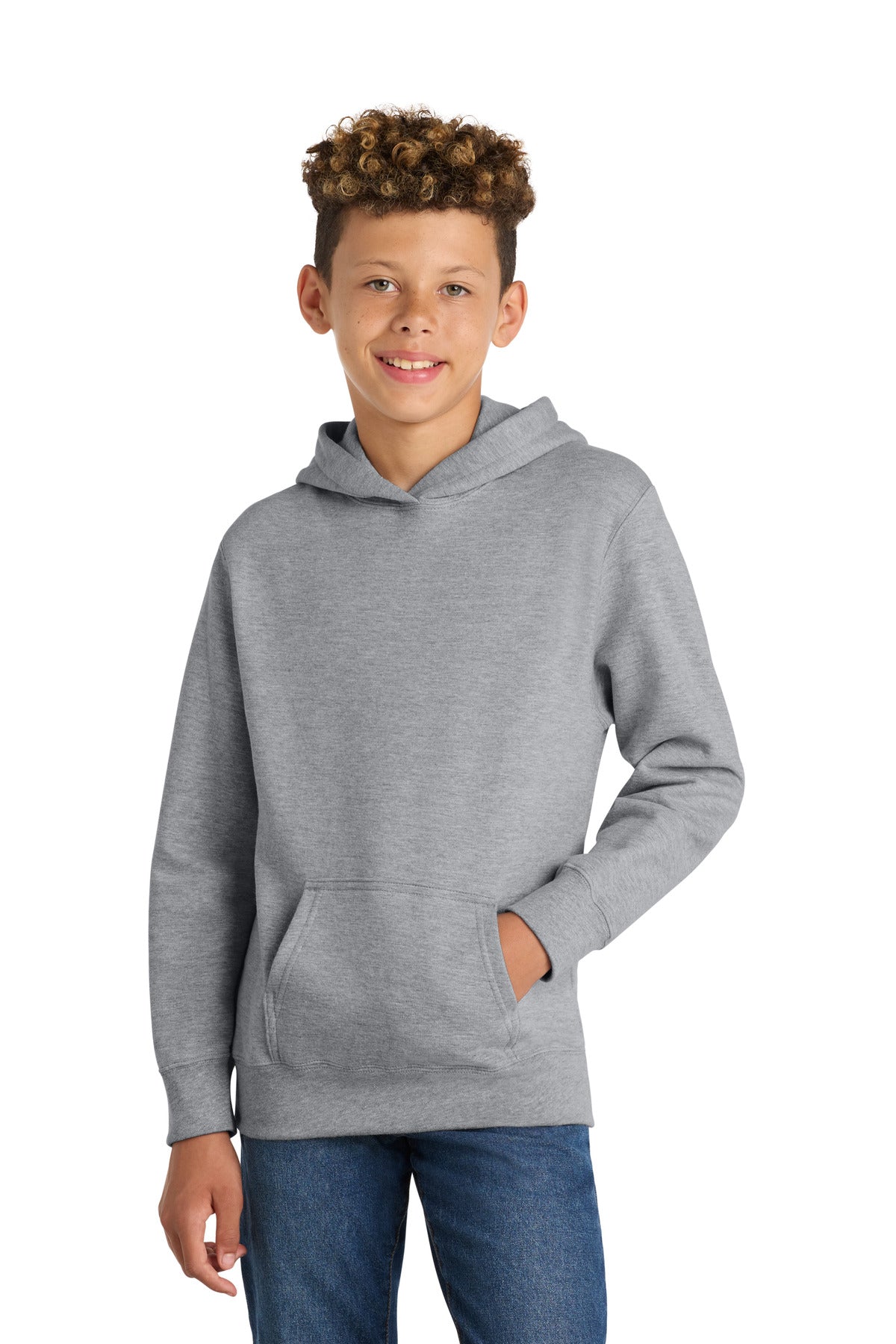 Port & Co Youth Fan Favorite Fleece Pullover Hooded Sweatshirt. PC850YH