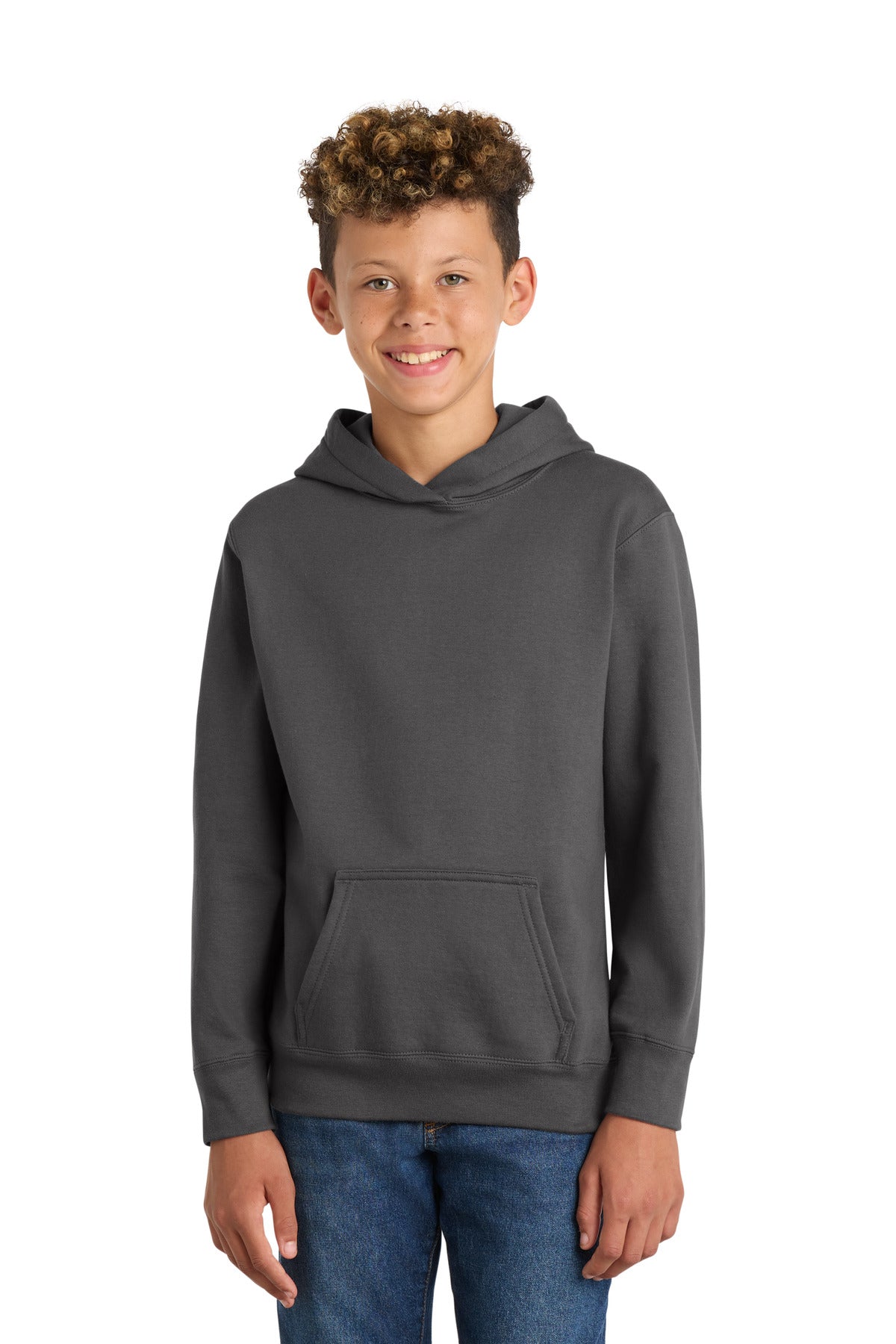 Port & Co Youth Fan Favorite Fleece Pullover Hooded Sweatshirt. PC850YH