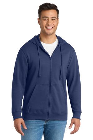 Port & Co Fan Favorite Fleece Full-Zip Hooded Sweatshirt. PC850ZH