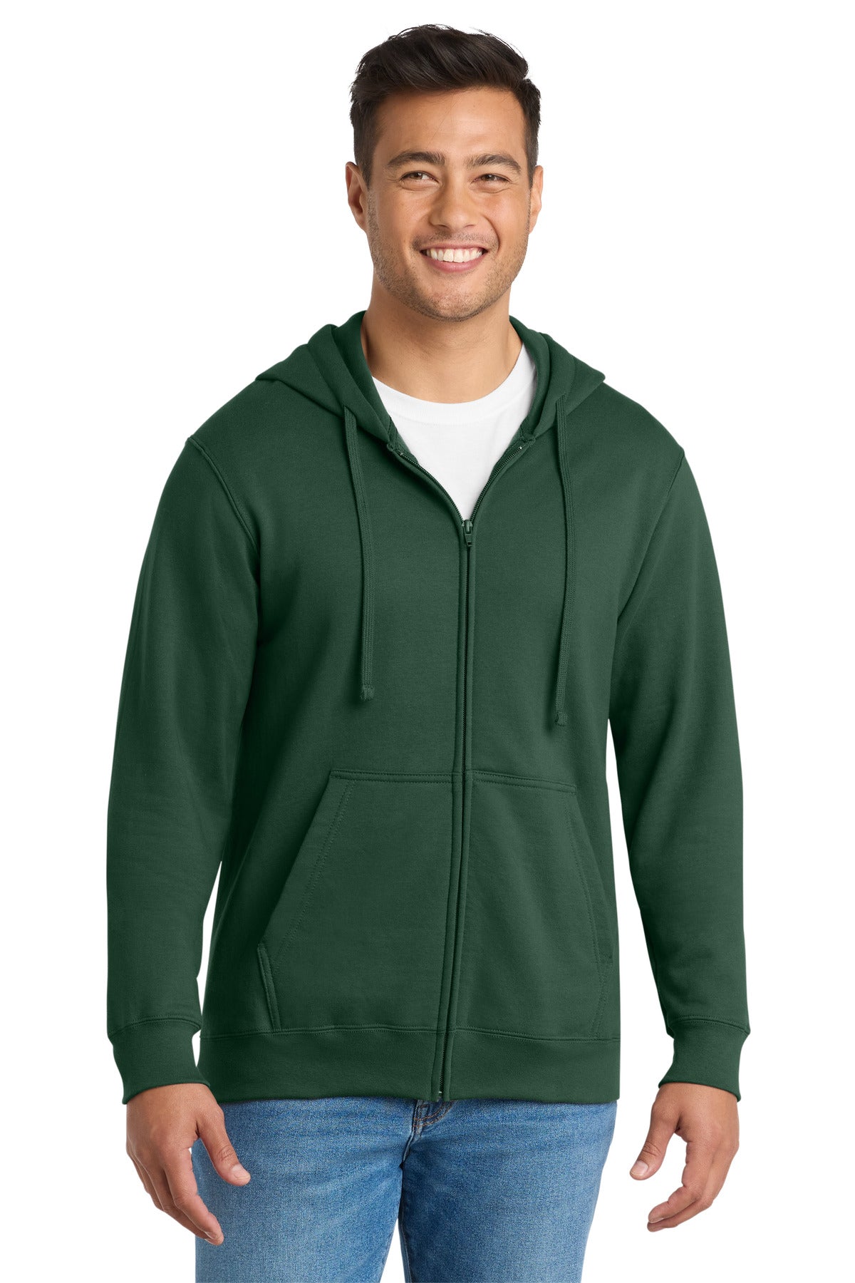 Port & Co Fan Favorite Fleece Full-Zip Hooded Sweatshirt. PC850ZH
