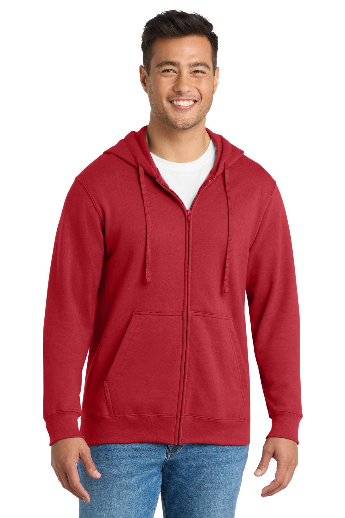 Port & Co Fan Favorite Fleece Full-Zip Hooded Sweatshirt. PC850ZH