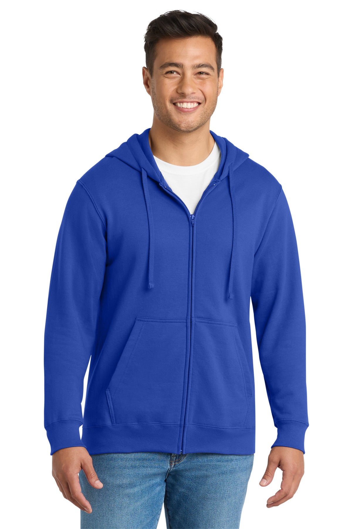 Port & Co Fan Favorite Fleece Full-Zip Hooded Sweatshirt. PC850ZH