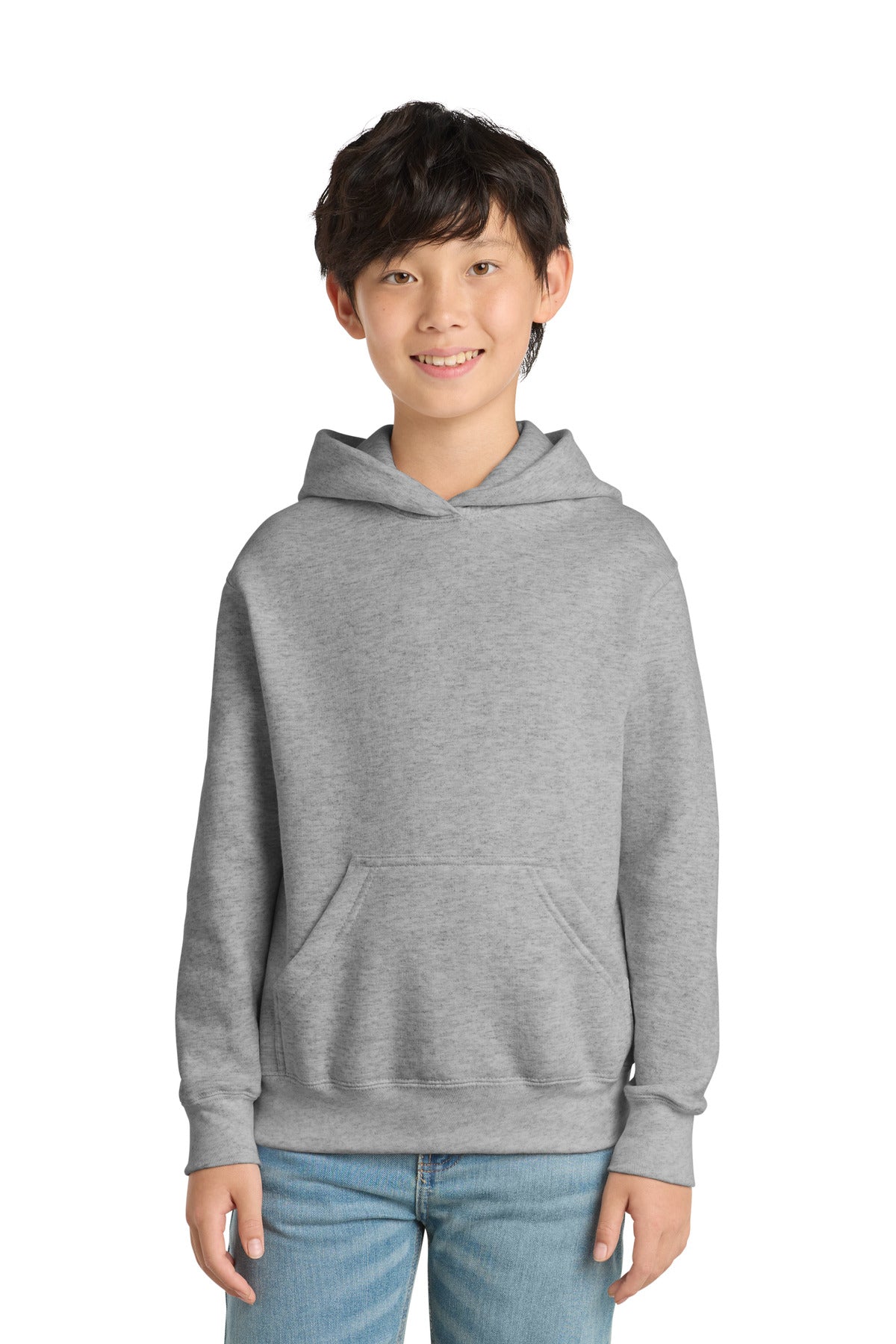 Port & Co Youth Core Fleece Pullover Hooded Sweatshirt.  PC90YH