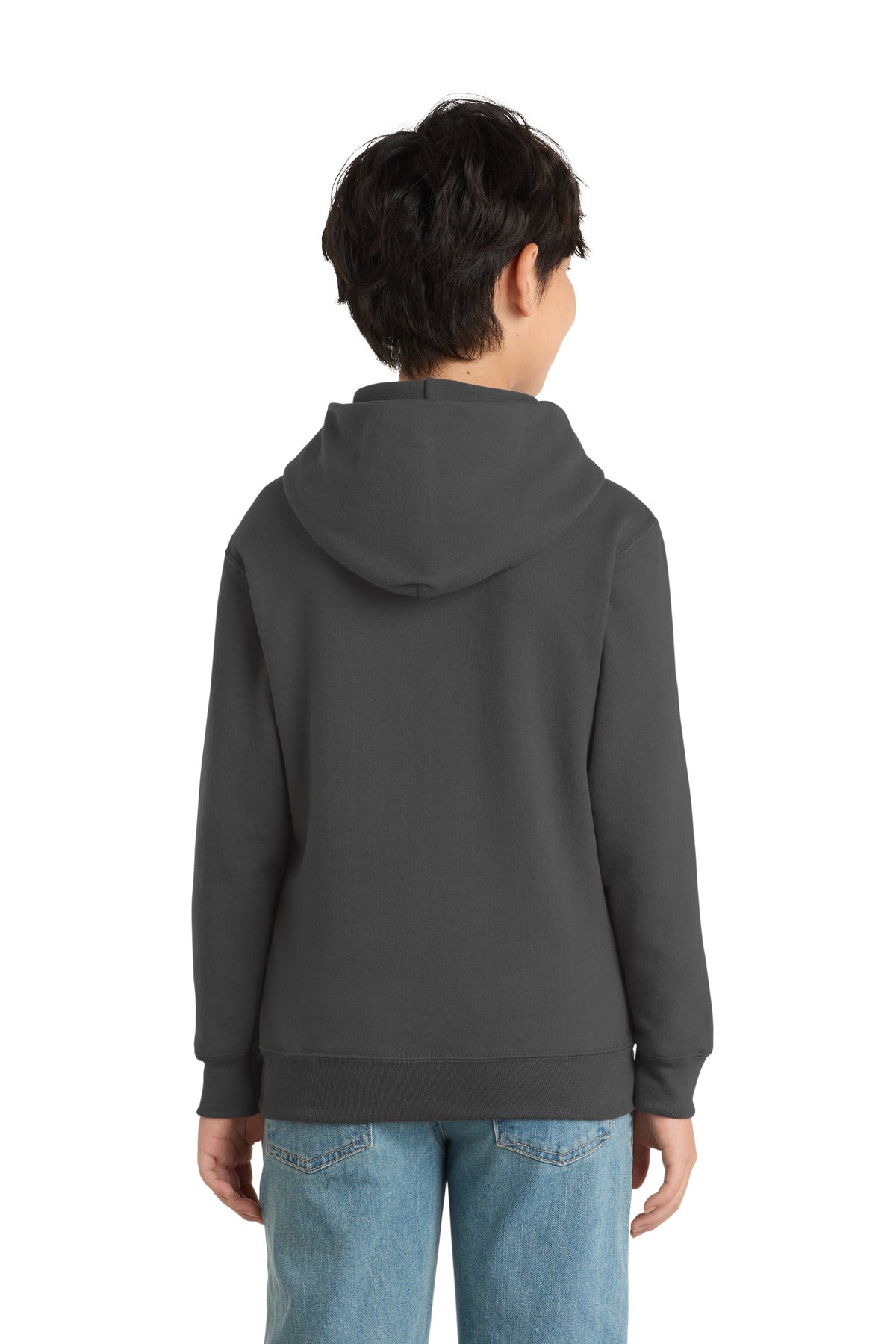 Port & Co Youth Core Fleece Pullover Hooded Sweatshirt.  PC90YH