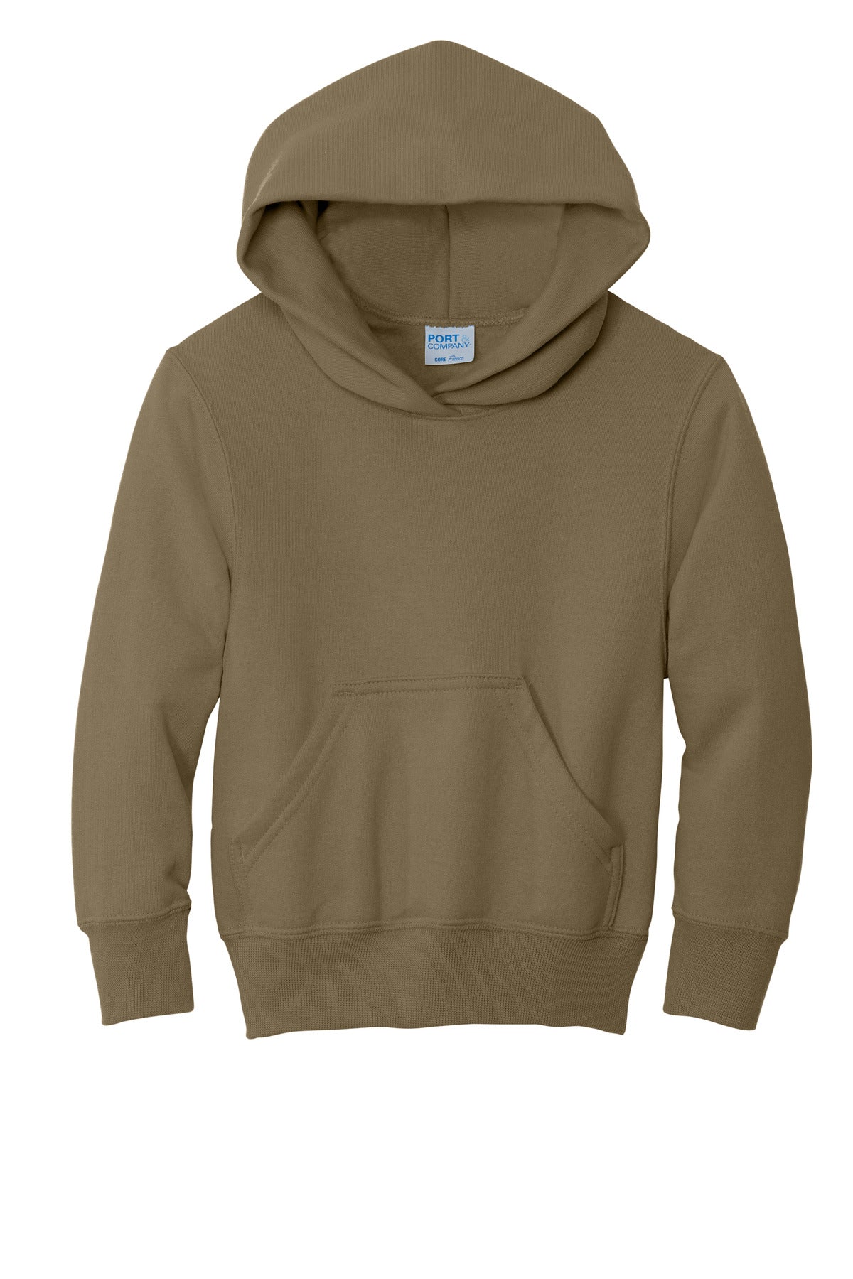 Port & Co Youth Core Fleece Pullover Hooded Sweatshirt.  PC90YH