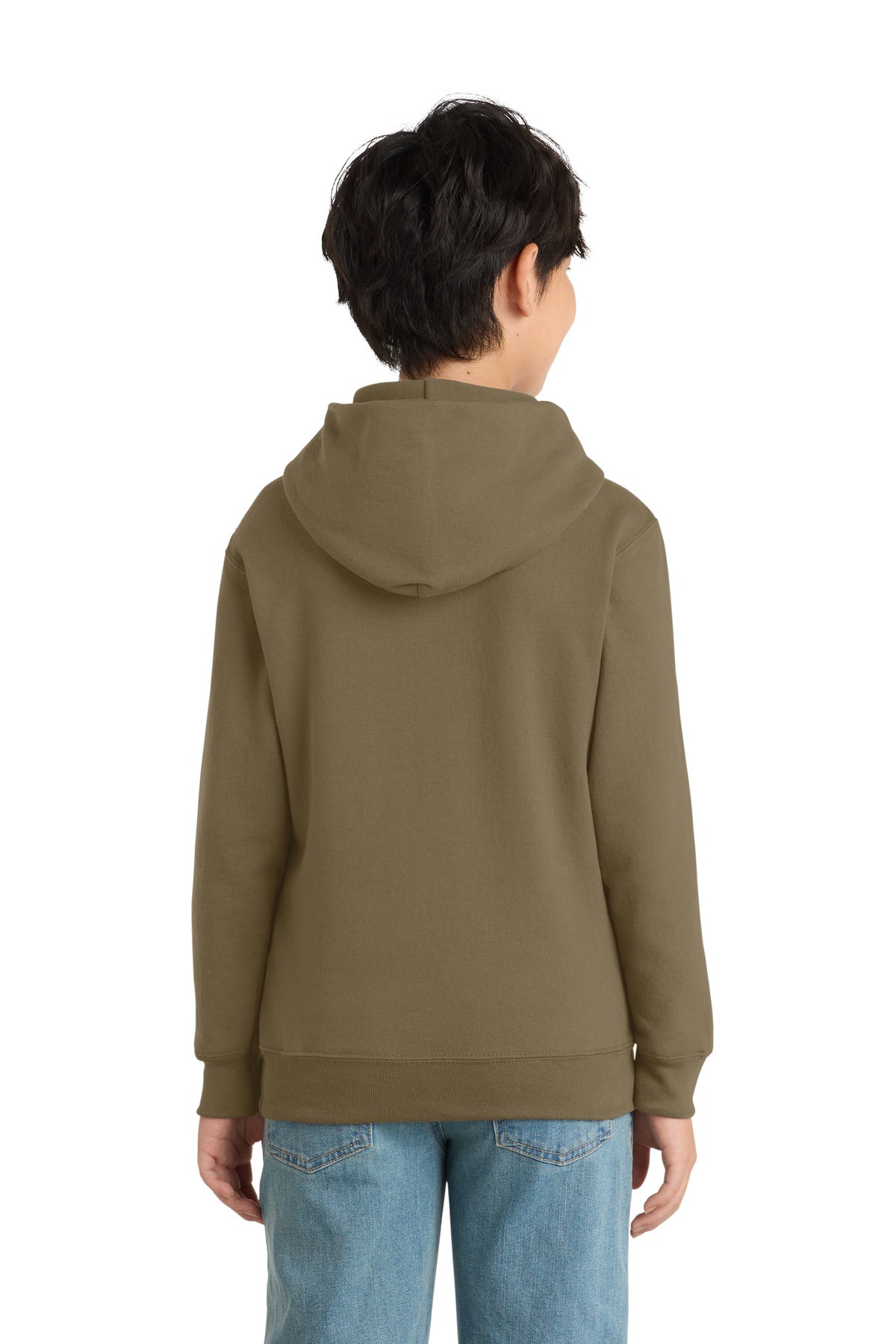 Port & Co Youth Core Fleece Pullover Hooded Sweatshirt.  PC90YH