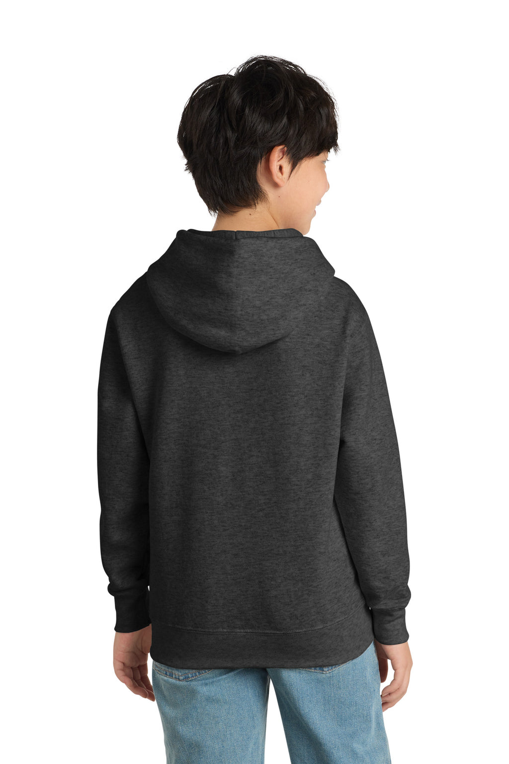 Port & Co Youth Core Fleece Pullover Hooded Sweatshirt.  PC90YH