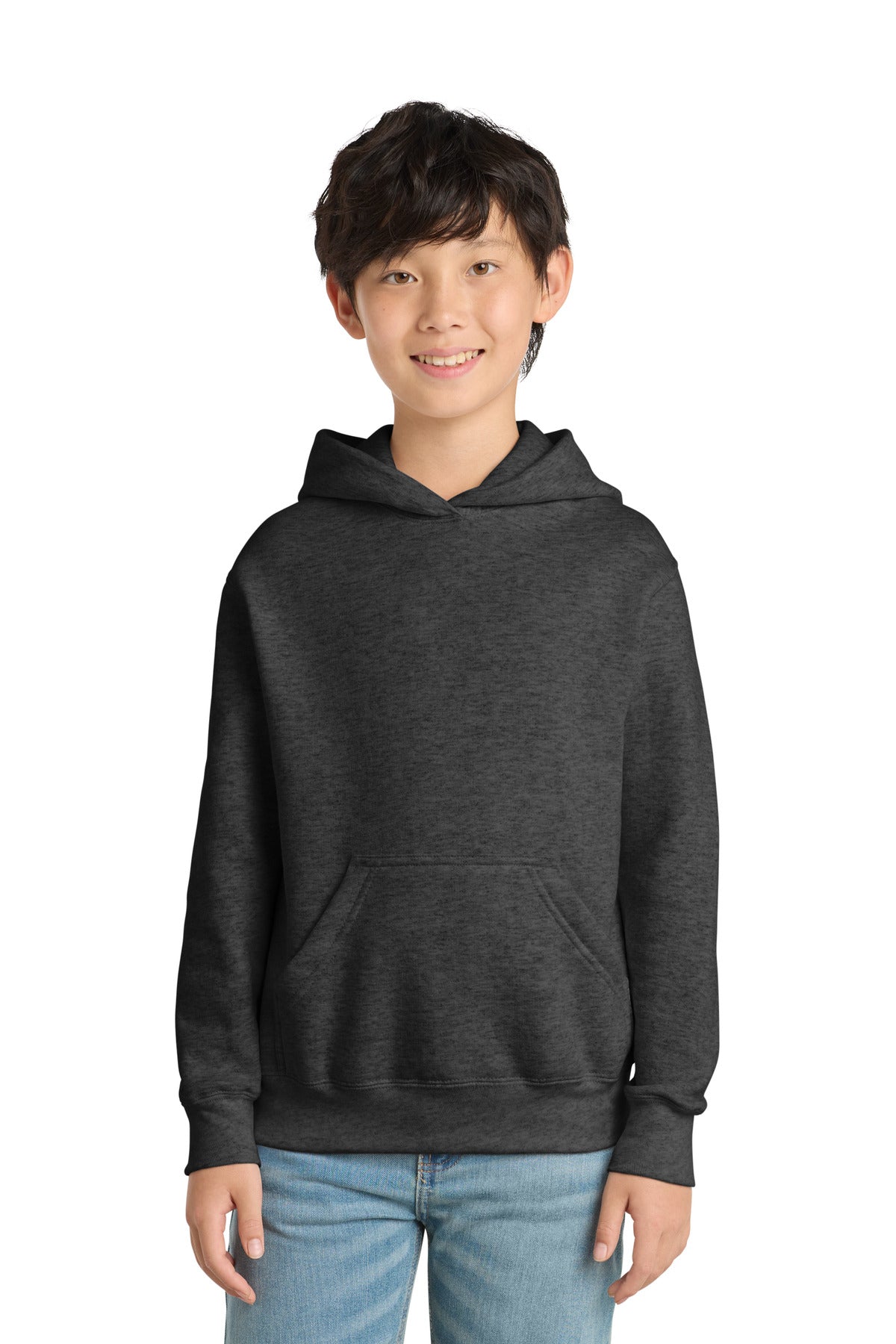 Port & Co Youth Core Fleece Pullover Hooded Sweatshirt.  PC90YH